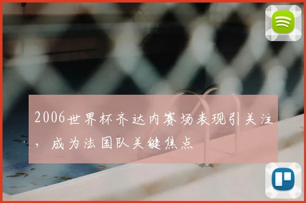 2006世界杯齐达内赛场表现引关注，成为法国队关键焦点